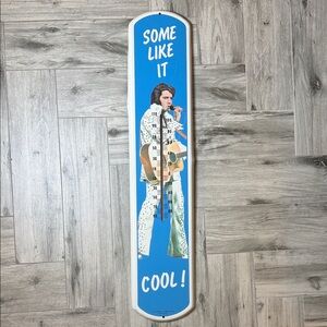 Vintage Blue Elvis Presley Icon Wall Thermometer